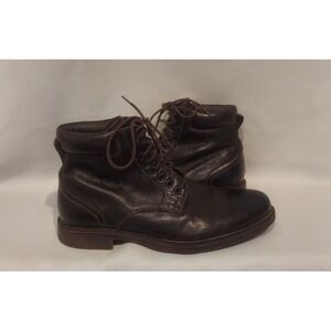 Johnston & Murphy Dark Brown Leather Lace-Up Boots